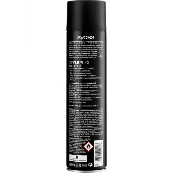 StylePlex Saç Spreyi, Güçlü Tutuş, 400 ml