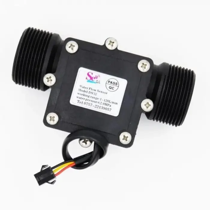Su Akış Sensörü (Deniz) DN32 Debimetre 1.25 1-120L/dk 3.5-24V