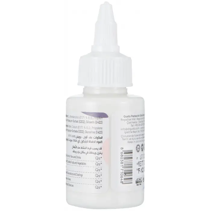 Su Bazlı Likit Gıda Boyası 60 g Beyaz