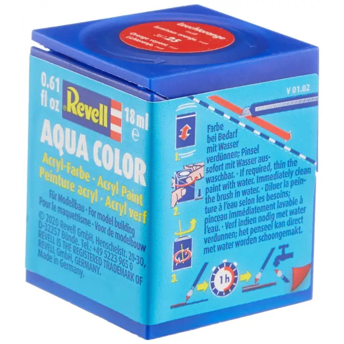 Su Bazlı Maket Boyası Berrak Turuncu Mat 18 Ml (36125)