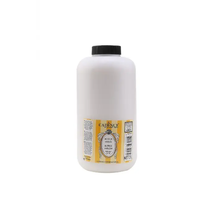 Su Bazlı Yarı Mat Vernik Satin 2000 Ml Şeffaf Tek Ebat