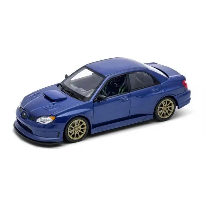 Subaru Impreza Wrx Sti 1/24 Mavi Model Araba