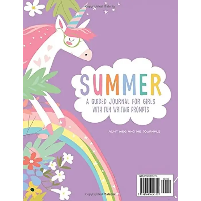 Summer: A Guided Journal For Girls With Writing Prompts; Includes Interactive Diary Scrapbook Pages, Summer Bucket List and Reading Log for Kids (Ages 8-12)
