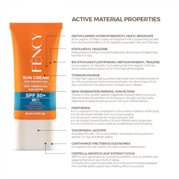 Sun Cream Spf 50+, 50 ml