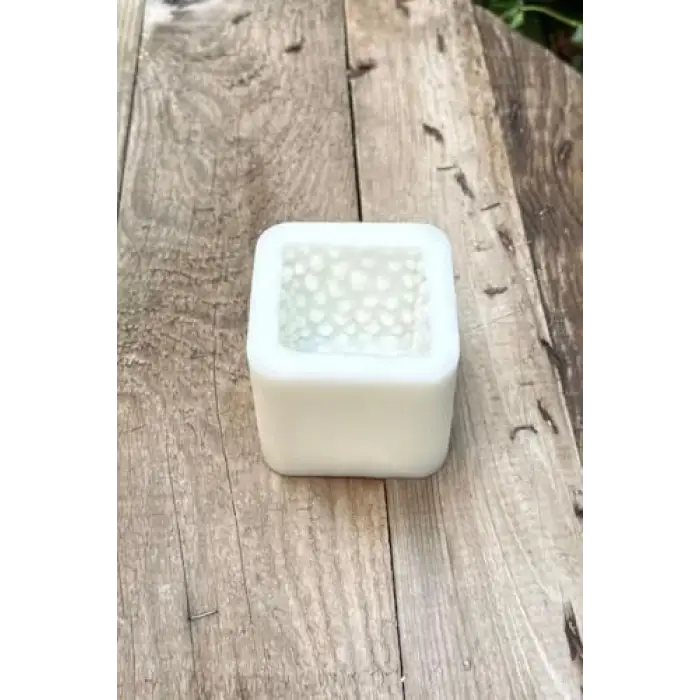 Sünger Küp Mum Kalıbı (Silikon) (1 Adet)