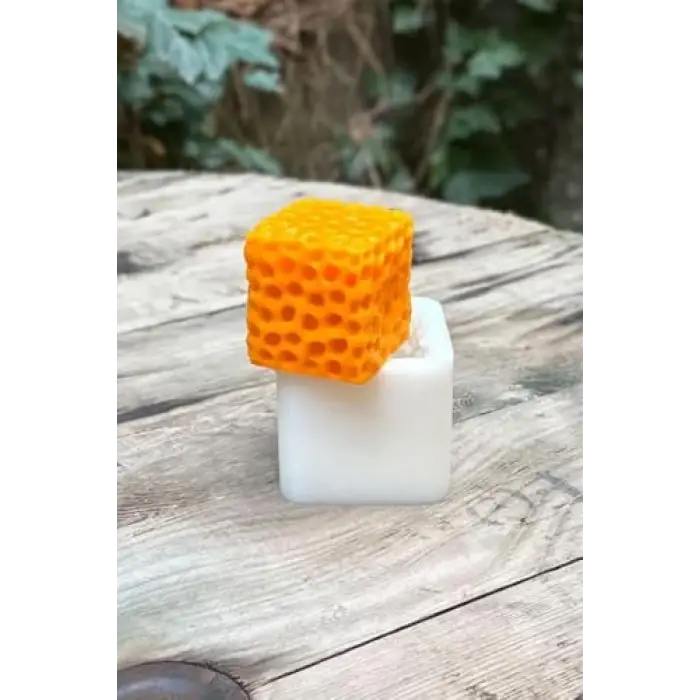 Sünger Küp Mum Kalıbı (Silikon) (1 Adet)