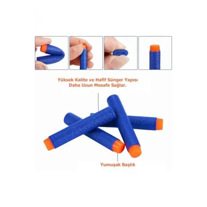 Sünger Yedek Mermi, 20 Adet, Soft Bullet PS103801