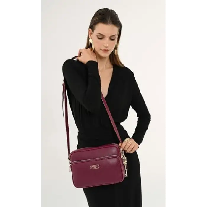 Suni Deri Polyester; Vısne, 26x20x9