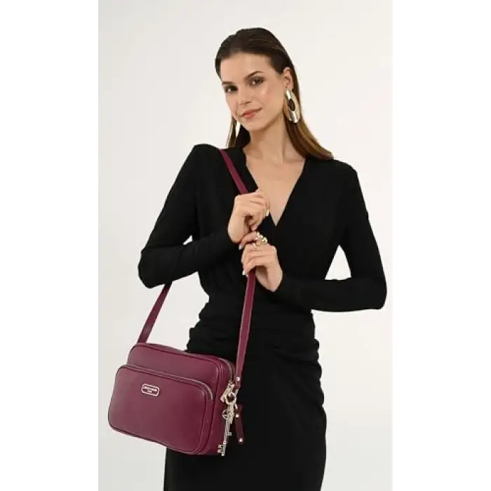 Suni Deri Polyester; Vısne, 26x20x9