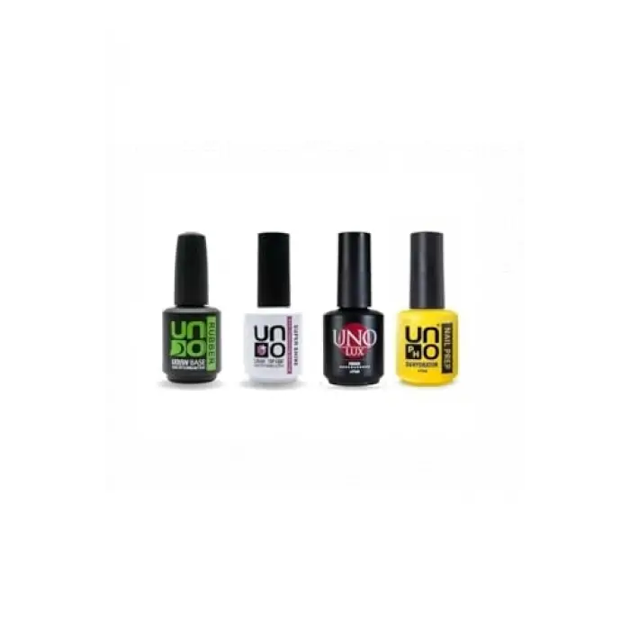 Süper 4lü Set (Rubber Basecoat; S.Shine Topcoat, Luxprimer, Dehydrator) 15 Ml Şeffaf