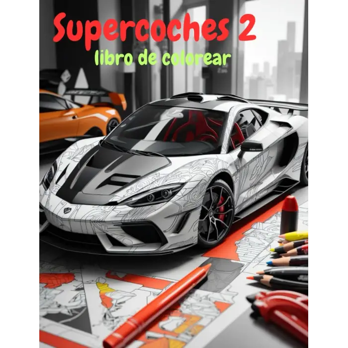 Süper Arabalar 2 Boyama Kitabı