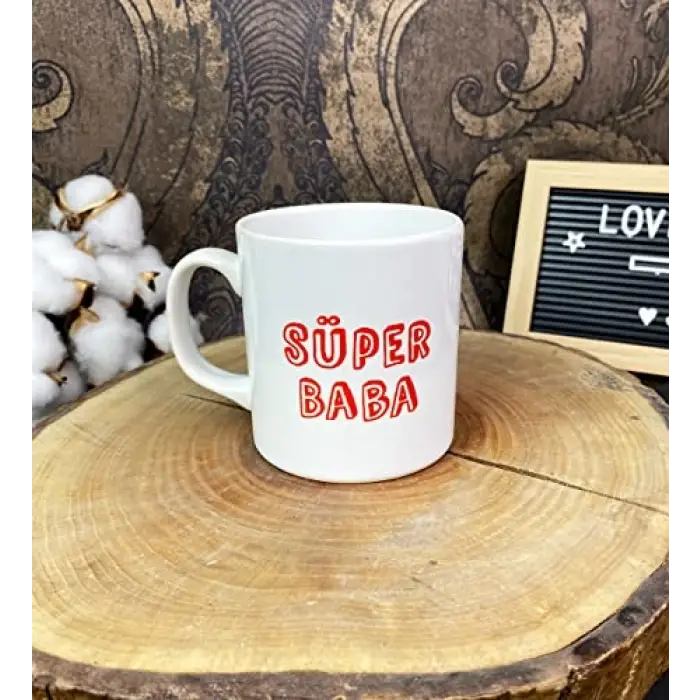 Süper Baba Tasarımlı Kupa Bardak