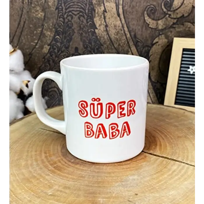 Süper Baba Tasarımlı Kupa Bardak