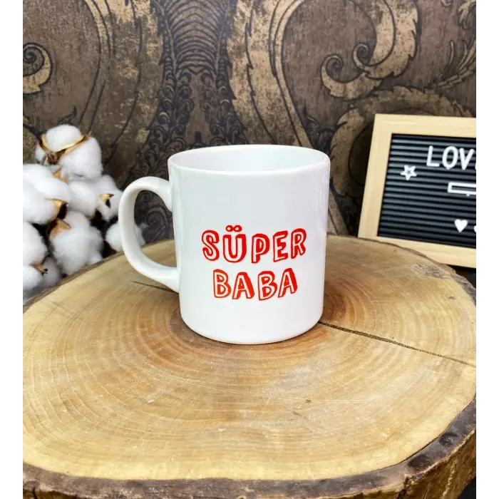Süper Baba Tasarımlı Kupa Bardak