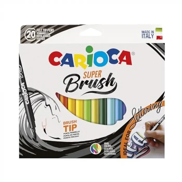 Super Brush Keçeli Boya Kalemi 20Li