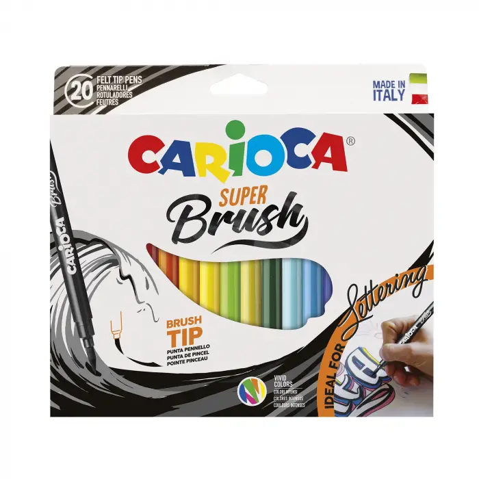 Super Brush Keçeli Boya Kalemi 20Li