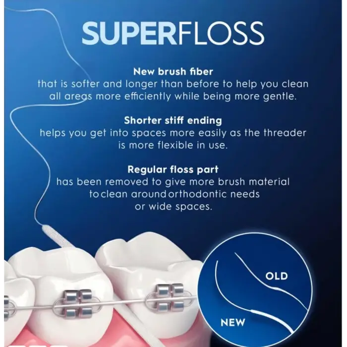 Super Floss 50s Pre-Cut (6lı paket) (diş ipi)
