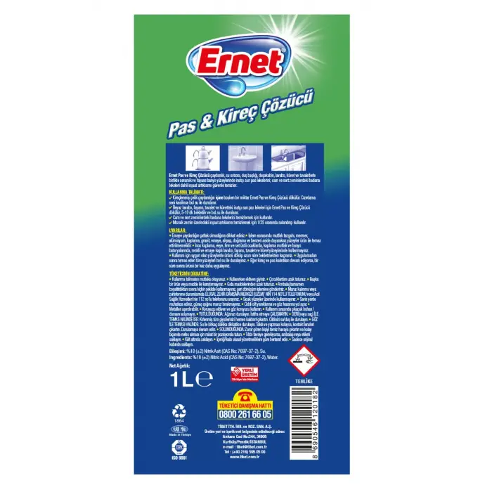 Süper Likit Pas Ve Kireç Çözücü 1 lt