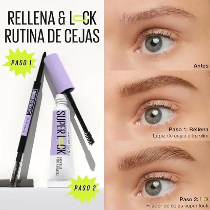 Super Lock Brow Glue Kaş Sabitleyici Maskara - Medium Brown