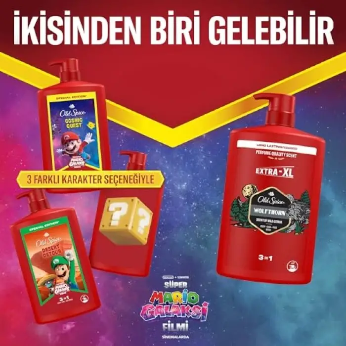 Süper Mario 3’ü 1 Arada Duş Jeli 1000 Mililitre