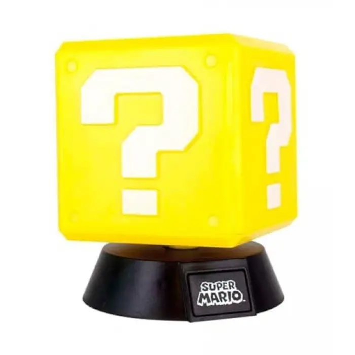 Super Mario Question Block 3D Lamba Icon Light Nintendo
