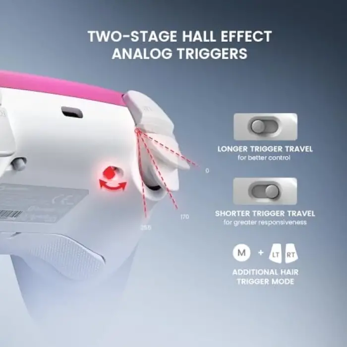 Super Nova Oyun Kumandası, PC/Switch/iOS/Android Uyumlu, Hall Effect Stick ve Trigger, RGB, 1000 mAh, Şarj Docku
