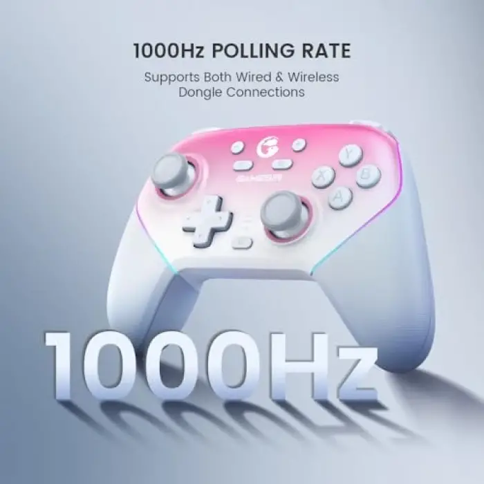 Super Nova Oyun Kumandası, PC/Switch/iOS/Android Uyumlu, Hall Effect Stick ve Trigger, RGB, 1000 mAh, Şarj Docku