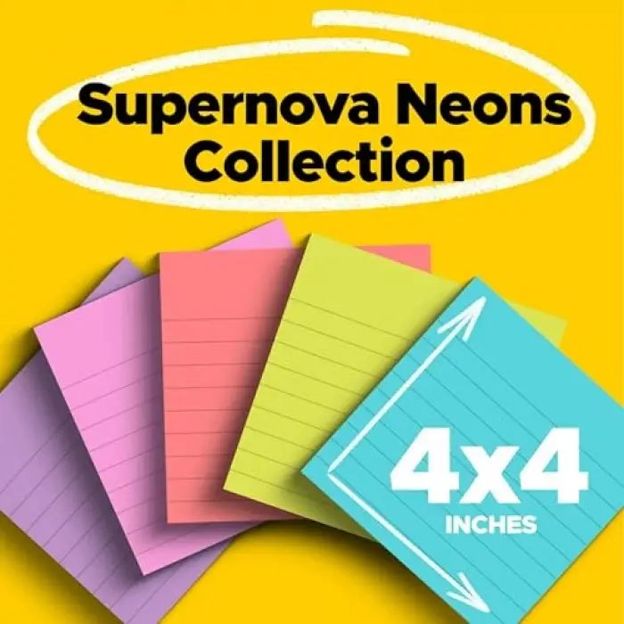 Super Sticky Notes, 5 x 20,3 cm 6 Pads