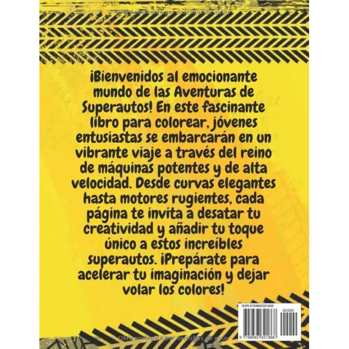 Supercoches libro de colorear