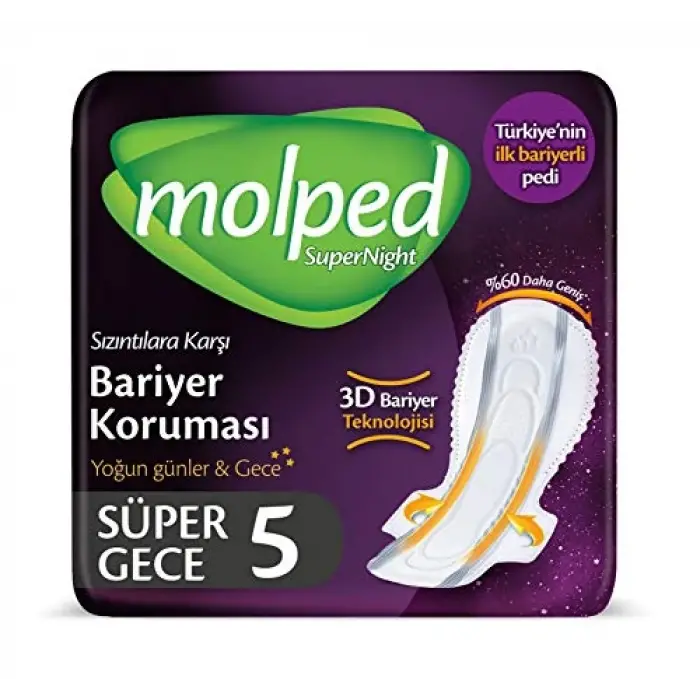 Supernight Hijyenik Ped Gece 5 Adet