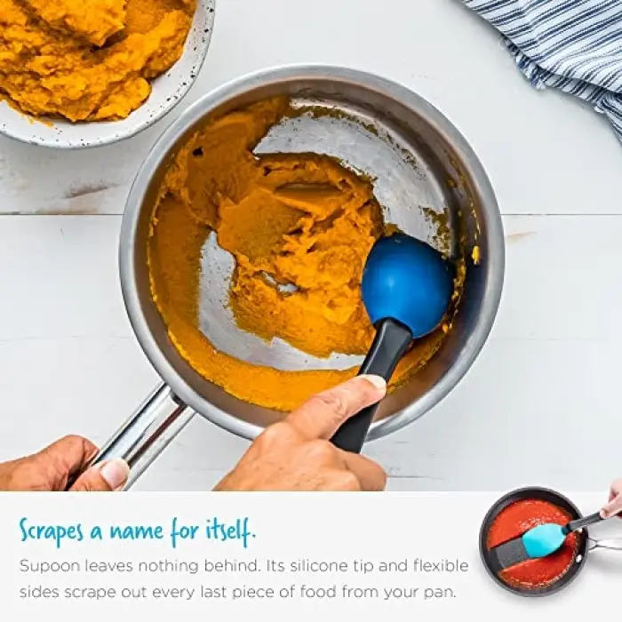 Supoon Silikon Kaşık, Mavi