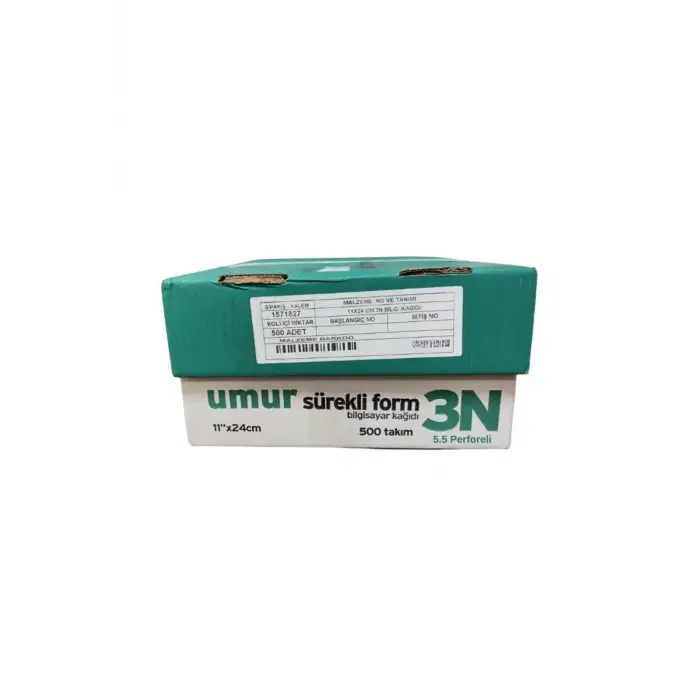 Sürekli Form 11X24 3 Nüsha (5.5 Perforeli) 500lü