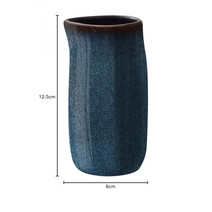 Süt Güğümü 200 ml Koyu Mavi/Siyah