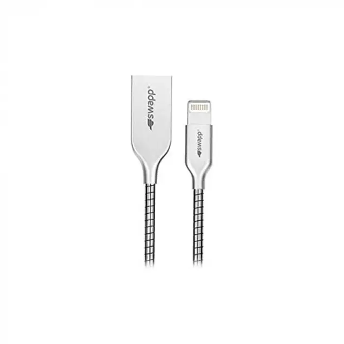 SW-KC21M 1M 2.1A Metal Silver Lightning Data ve Şarj Kablosu
