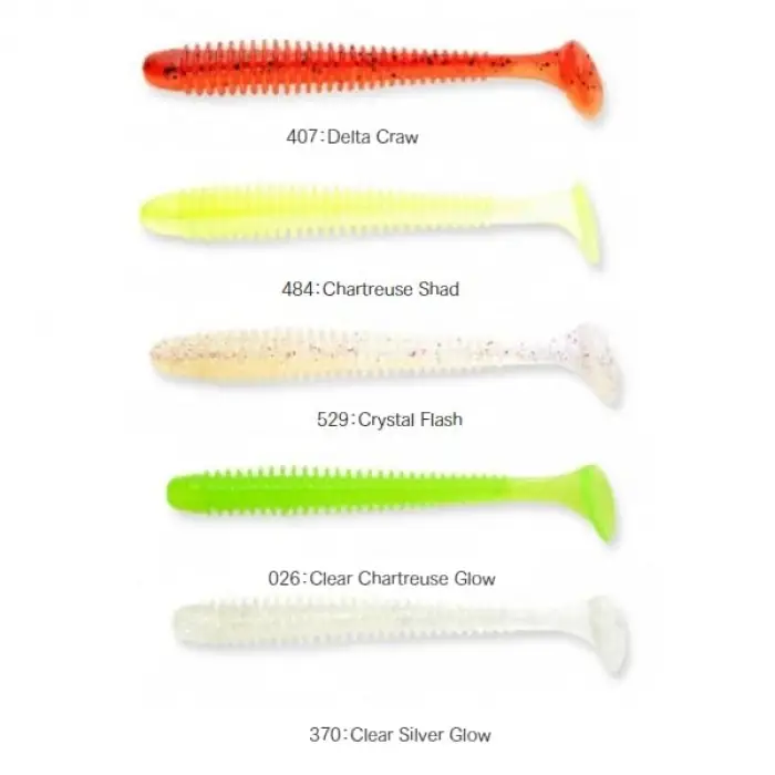 Swing Impact 2.5 #026S Clear Chartreuse Glow Silikon Yem