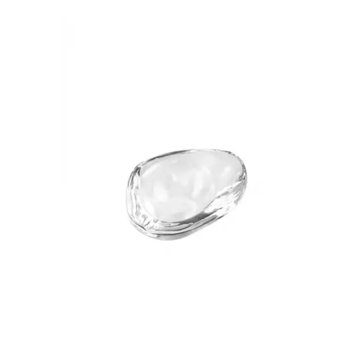 System Cyrstal Ashtray Transparent Gümüş Tek Ebat Ba2053 057 C1