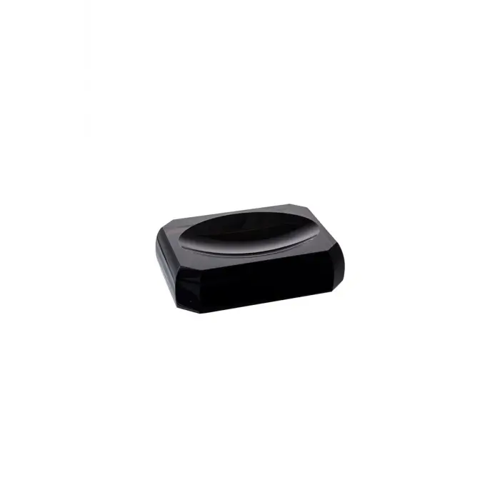 System Cyrstal Bath Accessory Soap Dish Brown Siyah Tek Ebat Ba2051 008 C7