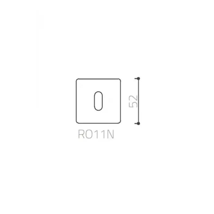 System Kapı Kolu Rozeti Oda, Krom Renk