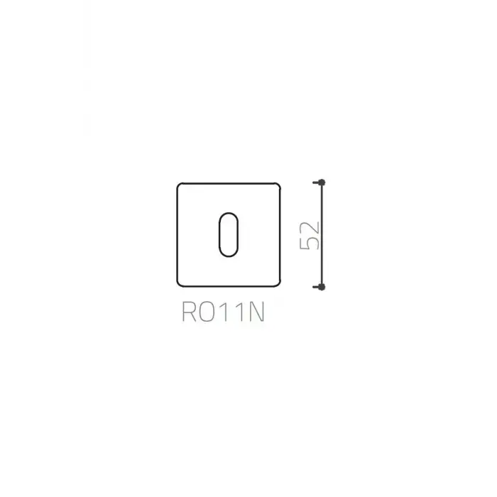 System Kapı Kolu Rozeti Oda, Krom Renk