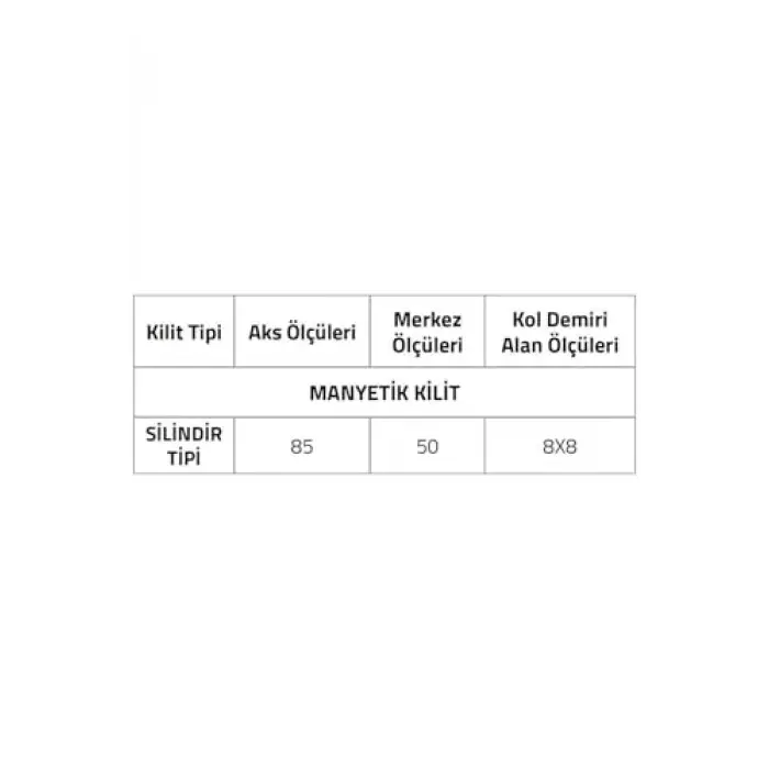 System Manyetık Silindir Tipi Kilit Antik Lc100Lt01Y Abm, Tek Ebat
