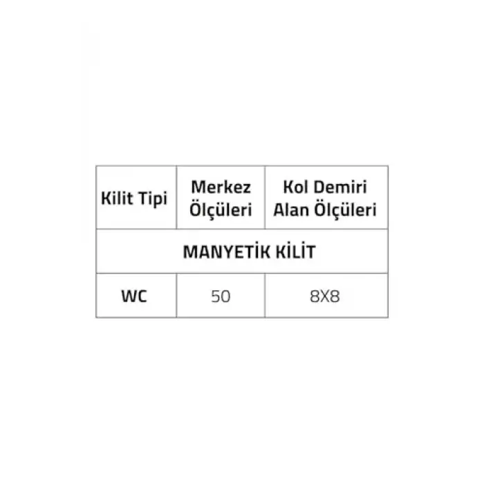 System Sürme Kapı Kilidi Entegre Çekme Saplı Lc200Lt03 Nb, Tek Ebat