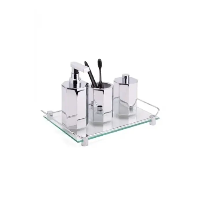System Tezgah Üstü Pamukluk Krom Renk 122X70X70 Mm