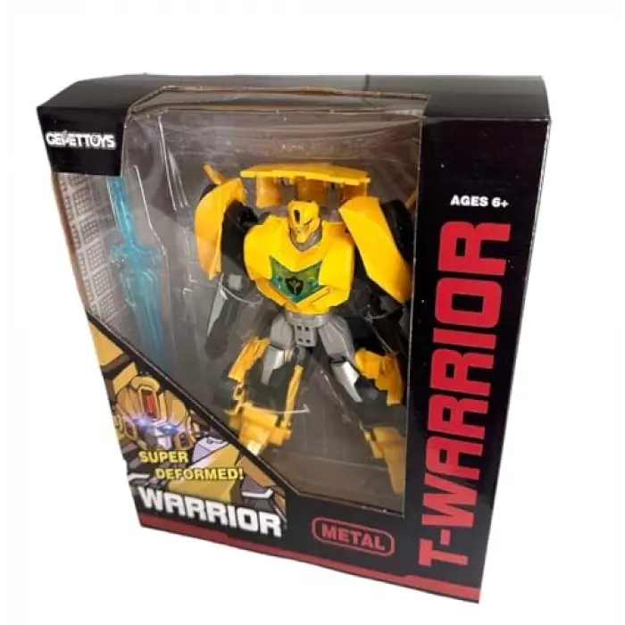 T-Warrior Metal Gövde Dönüşebilen Robot 20 cm