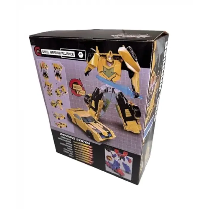 T-Warrior Metal Gövde Dönüşebilen Robot 20 cm