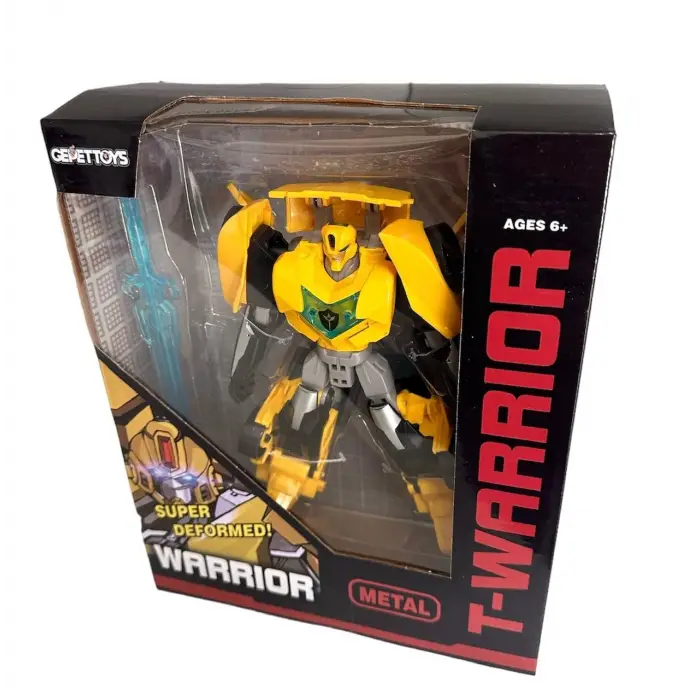 T-Warrior Metal Gövde Dönüşebilen Robot 20 cm