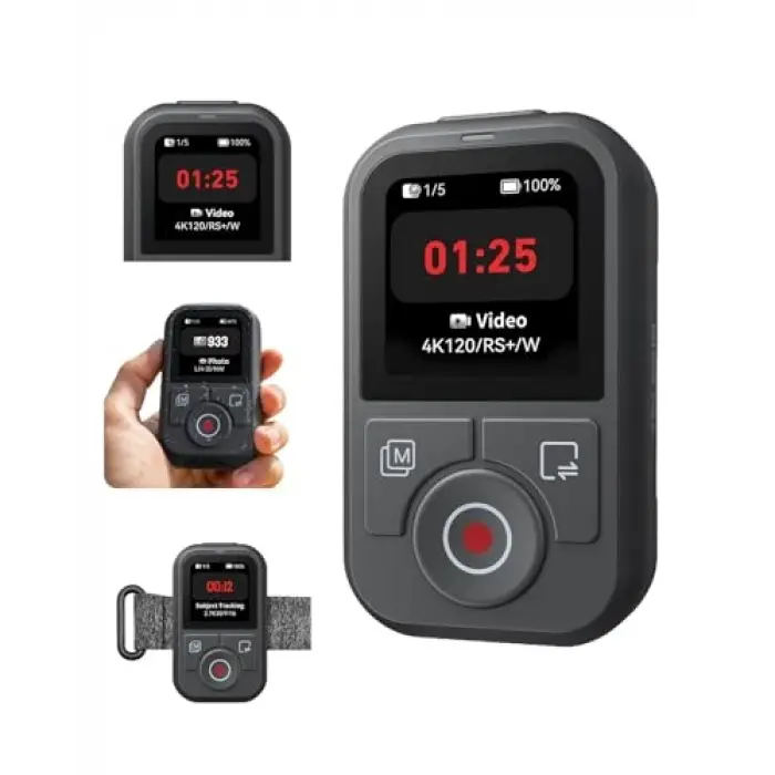 T13 Remote Controller (Action 4/5/6 Osmo 360 Uyumlu); Djı Serisi Bluetooth Remote Control; Djı Action 6/5 Pro/4 Osmo 360 1.4 inç HD Ekran; 50m Kablosuz Menzil 8H Pil Su Geçirmez Uzaktan Kumanda