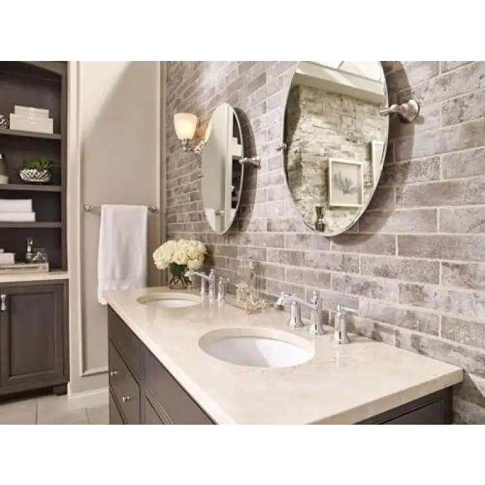 T6805 Dartmoor Two-Handle Low Arc Bathroom Faucet without Valve, Chrome