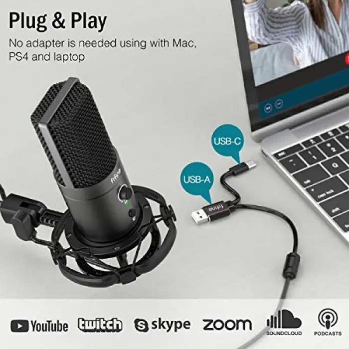 T683 USB Condenser Mikrofon Kayıt Seti