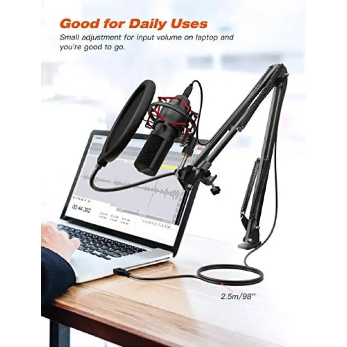 T732 Condenser USB Yayıncı ve Oyuncu Mikrofon Seti
