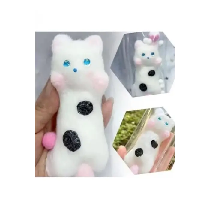 Taba Renkli Kedicik Model Squishy Jel Stres Oyuncağı